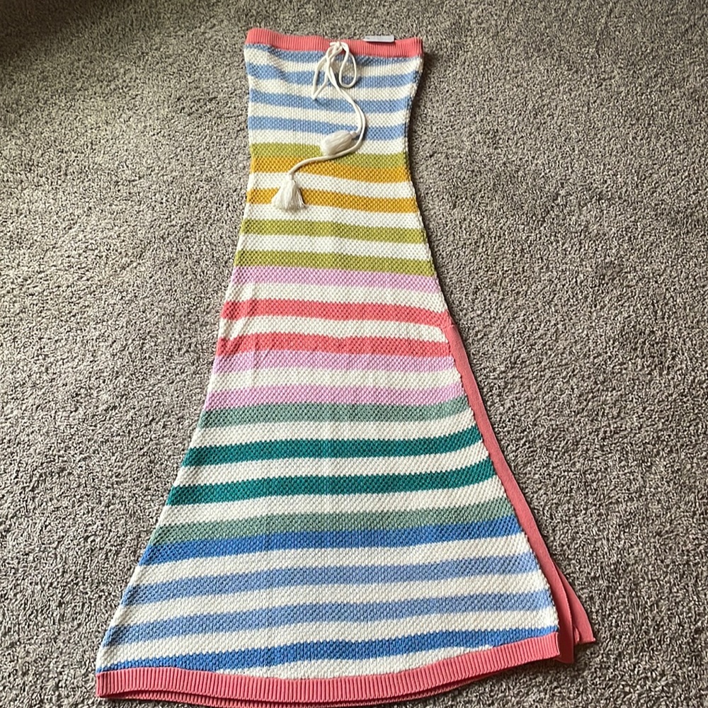 NWT Fillyboo strapless sweater/ crochet dress XS